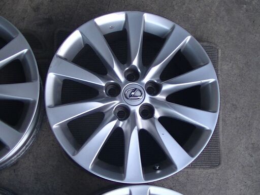 宮城県 大崎市 レクサス 純正ホイール LS 7.5jx18 ＋32 PCD120 5穴 4本セット中古品