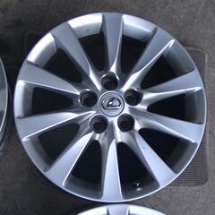 宮城県 大崎市 レクサス 純正ホイール LS 7.5jx18 ＋32 PCD120 5穴 4本セット中古品の画像