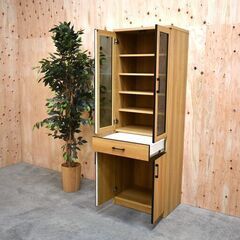 ≪yt1881ジ≫ 美品 中村敬木工 食器棚/カップボード 中古家具/宮城県仙台市 リユースストレージ仙台 70327-13の画像