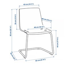 [中古] Ikea Tobias chair brown イケア トービアス  チェアーブラウンの画像