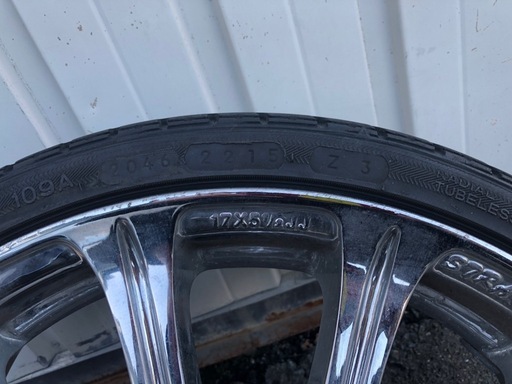 サマータイヤ165/40R17メッキアルミホイール4本セット