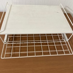 棚 レンジラック 金属製の画像