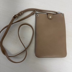 スマホ用ポシェット　革製