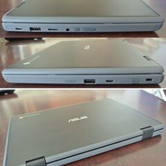 超美品 ASUS 11.6インチ タッチパネル 2-in-1 Chromebook Flip CR1「CR1100FKA-BP0003」2031年6月まで利用可 初期不良対応可の画像