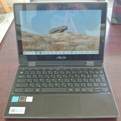 超美品 ASUS 11.6インチ タッチパネル 2-in-1 Chromebook Flip CR1「CR1100FKA-BP0003」2031年6月まで利用可 初期不良対応可の画像
