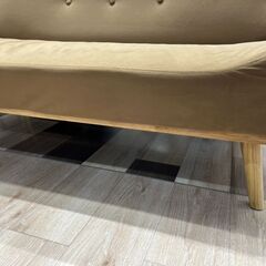 ジモティー割引🏷️【ジャングルジャングル 岸和田和泉インター店】二人掛けソファ ブラウン 和泉市 堺市 岸和田市 泉大津市 高石市 泉北郡熊取町の画像