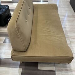 ジモティー割引🏷️【ジャングルジャングル 岸和田和泉インター店】二人掛けソファ ブラウン 和泉市 堺市 岸和田市 泉大津市 高石市 泉北郡熊取町の画像