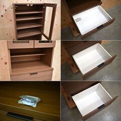 ≪yt1889ジ≫ 美品 nitori/ニトリ カップボード/食器棚 中古家具/宮城県仙台市 リユースストレージ仙台 70412-01の画像