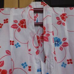 ジュニア浴衣★注染★椿柄★size１３０~１５０の画像