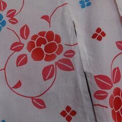 ジュニア浴衣★注染★椿柄★size１３０~１５０の画像