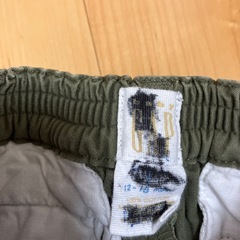 ベビーギャップカーゴショーツ 12-18ヶ月 オリーブグリーンの画像
