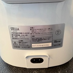 【STELLA】【2合炊き マイコン炊飯器】★ クリーニング済 【管理番号12711】桒の画像