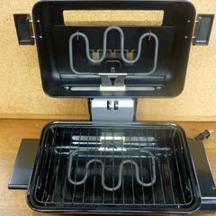 ☆YAMAZEN マルチロースター YWC-011SE 2024年製 ヤマゼン 開閉式 ブラック 両面焼き 山善 黒 札幌市 豊平区 平岸店の画像