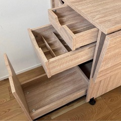 早い者勝ち！LOWYA ロウヤ ミシン台 収納机②の画像