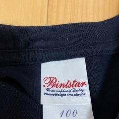 Printstar ネイビー Tシャツ 100の画像