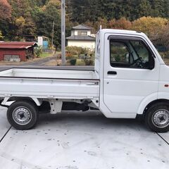 車検R9年4月まで 走行約1.7万キロ LE-DA63T キャリートラック 2WD AT エアコン 低走行 記録簿有 綺麗 スズキ SUZUKI 軽トラ 軽自動車の画像