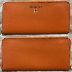 マイケルコースファスナー付き長財布 ラウンドファスナー長財布ラウンドジップ長財布ラウンド長財布ラウンドジップ財布ラウンドウォレットラウンドジップウォレットファスナー付きウォレットラウンドファスナーウォレット小銭入付さいふサイフロングウォレットオレンジレディースの画像