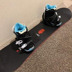 子供用スノーボードセット　板121cm ブーツ21cm の画像