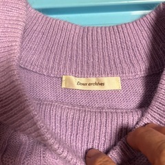 パープルのセーターFreeサイズの画像