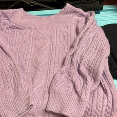 パープルのセーターFreeサイズの画像