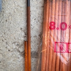 【引取歓迎】ガウジングカーボン 8mm×305mm 炭棒 ジャンク扱いの画像