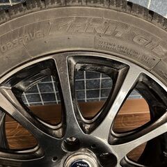 【★引き取り限定】 中古 2021年製 15インチ タイヤ スタッドレスタイヤ ホイール 4本セット 175/65R15の画像