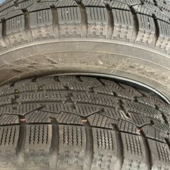 【★引き取り限定】 中古 2021年製 15インチ タイヤ スタッドレスタイヤ ホイール 4本セット 175/65R15の画像