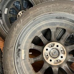 【★引き取り限定】 中古 2021年製 15インチ タイヤ スタッドレスタイヤ ホイール 4本セット 175/65R15の画像