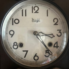 昭和レトロ明治時計
（ゼンマイ式）の画像
