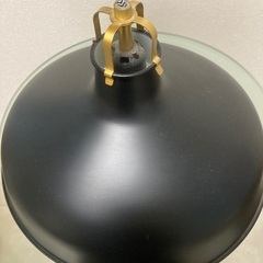 IKEA ペンダントランプ　RANARP ラーナルプ　38cm ブラック　電球付きの画像