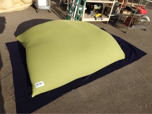 ● Yogibo Giga Max/ヨギボー ギガマックス/ライムグリーン/ソファベッド/特大/ビーズソファ/ビーズクッション/人をダメにする/クッションソファ/椅子/ベッド 中古 ③