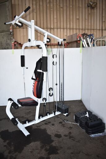 ≪zyt2480ジ限≫ IROTEC/アイロテック マルチホームジム 150ポンド (68kg) タイプV2 トレーニング器具/筋トレマシン リユースストレージ仙台 71002-01