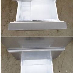 【 美品　3ヵ月保証 】高年式　2023年製　アクア　3ドア　冷蔵庫　AQR-27N　動作良好　272L　真ん中野菜室　グリップハンドル　AQUA　566ZSの画像