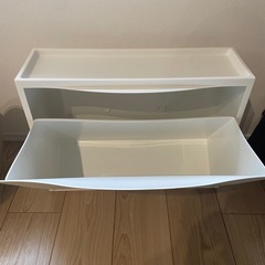 ①【前橋市直接受け渡し】IKEA イケア　トローネス　壁面収納　フラップ　シューズケース　シューズボックスの画像