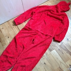 テレタビーズ  着ぐるみ パジャマ  ピクミン 赤　レッド　 Lサイズの画像