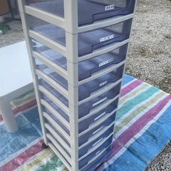 書類ケース10段 キャスター付き レターケース　棚 事務所 引き出しの画像