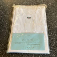 M2511-436 ランニングシャツ Mサイズ 2枚組 肌着 ホワイト 未使用品 保管汚れ有りの画像