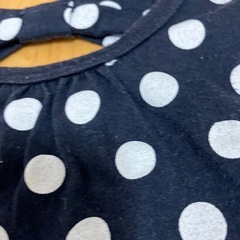 水玉模様 ノースリーブタンクトップ　100の画像