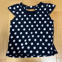 水玉模様 ノースリーブタンクトップ　100の画像