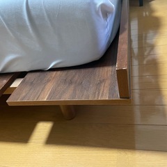 木製ベッドフレーム ダブル/セミダブル　　の画像