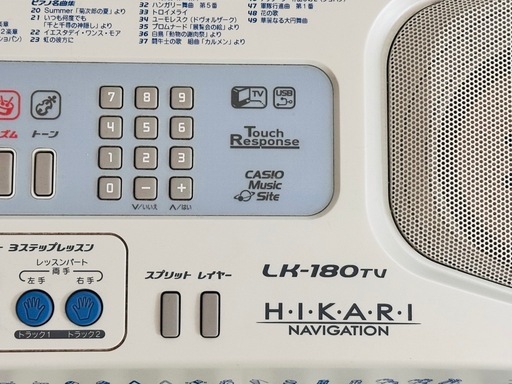CASIO 光ナビゲーション 電子ピアノ LK-180TV