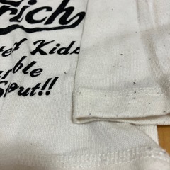 ホワイト 長袖 Tシャツ プリント入り　80の画像