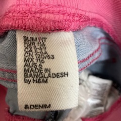 H&M ハート型ポケットのデニムパンツ　120の画像