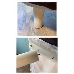 脚付きロールマットレス ブラウン（ボンネルコイルスプリング) セミダブルの画像