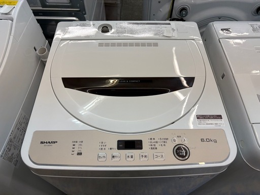 【ジャングル深井店】★洗濯機 シャープ ES-GE6G 6.0kg 2023年製 家電 堺市（中区 堺区 西区 東区 南区） 和泉市 河内長野市 富田林市 松原市 狭山市 深井【FU2952】