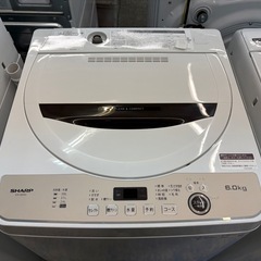 【ジャングル深井店】★洗濯機 シャープ ES-GE6G 6.0kg 2023年製 家電 堺市（中区 堺区 西区 東区 南区） 和泉市 河内長野市 富田林市 松原市 狭山市 深井【FU2952】の画像