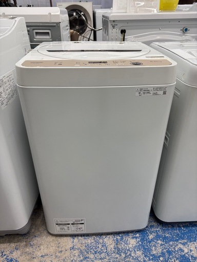 【ジャングル深井店】★洗濯機 シャープ ES-GE6G 6.0kg 2023年製 家電 堺市（中区 堺区 西区 東区 南区） 和泉市 河内長野市 富田林市 松原市 狭山市 深井【FU2952】