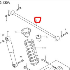 JB23Wジムニー　ラテラルロッド　リア　中古品の画像