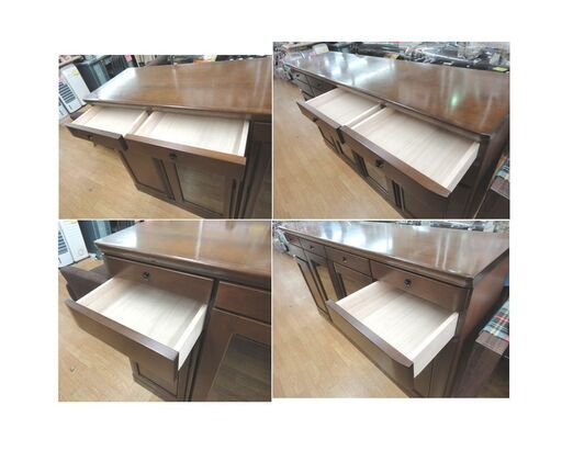 現状特価品！ サイドボード 幅162㎝ キャビネット リビングボード ダークブラウン 収納家具 西岡店 現状特価品！ サイドボード 幅162㎝ キャビネット リビングボード