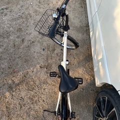 ノーパンク カゴ シマノ6段変速 折りたたみ自転車 20インチの画像